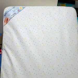 Baby Starscape Mattress blue stars and yellow moon